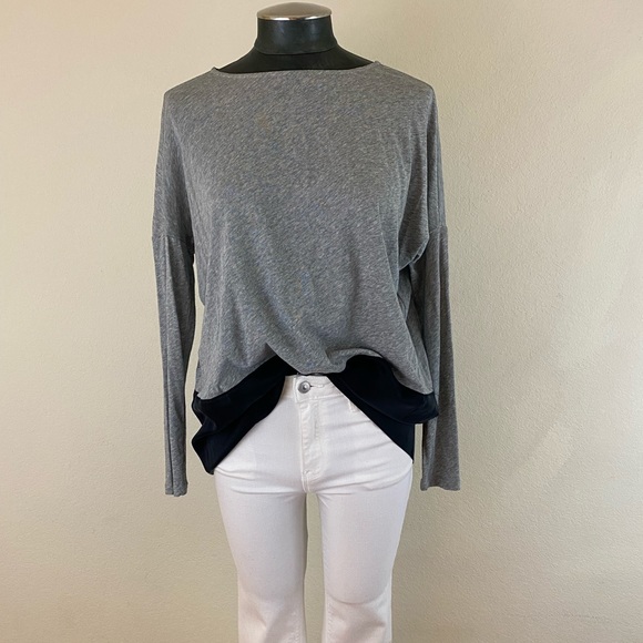 Alice + Olivia Cotton & Silk Color Block Shirt - Picture 1 of 16